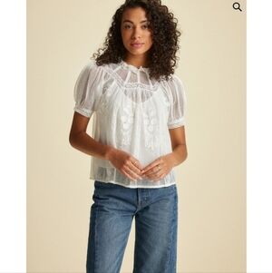 ST. ROCHE, Leith Top In Milky, Size‎ 0, NWT!